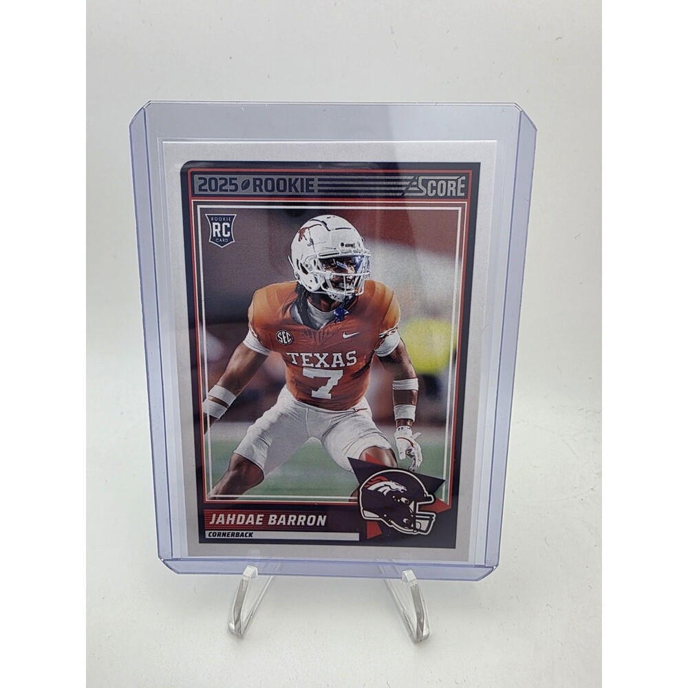 2025 Panini Score Football Jahdae Barron #89 (RC) Rookie Denver Broncos NM